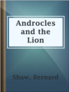 Imagen de portada para Androcles and the Lion